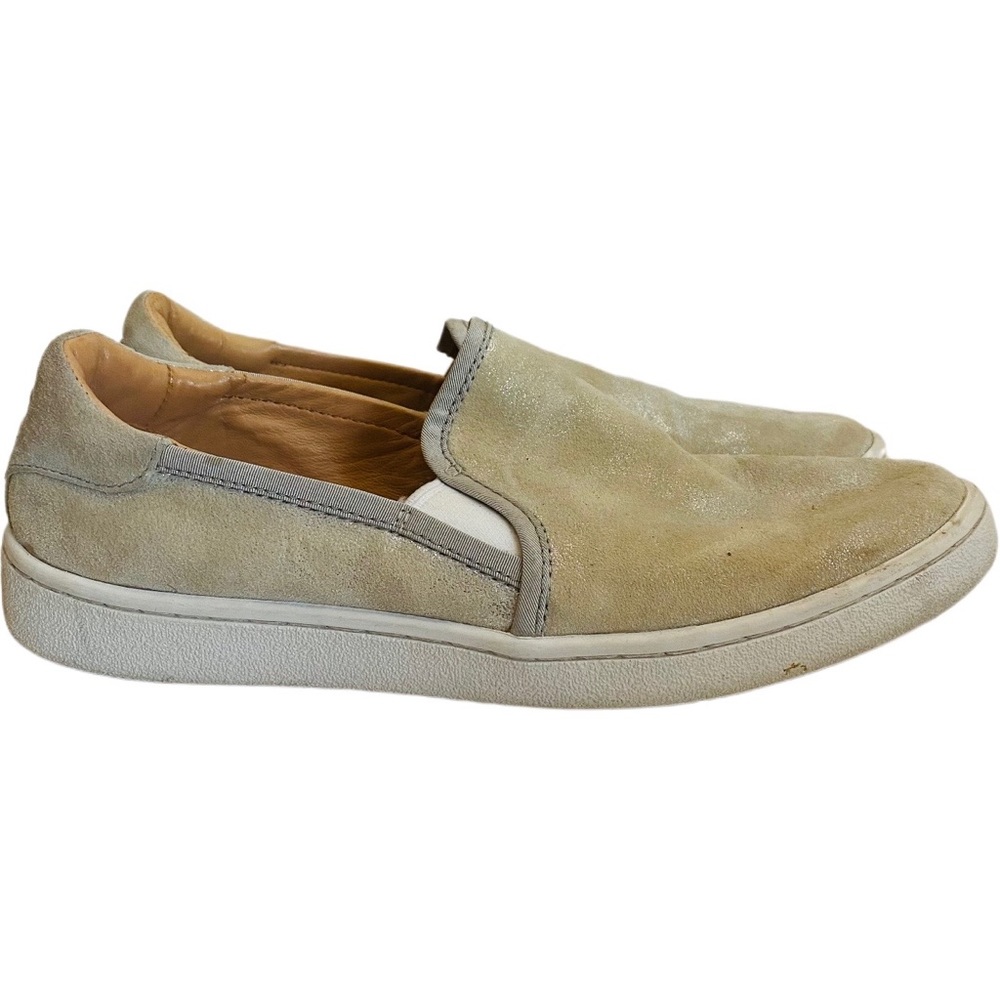 UGG CAS Stardust Size 7.5 Shoes Beige Slip On Comfort Low Trainer Sneaker